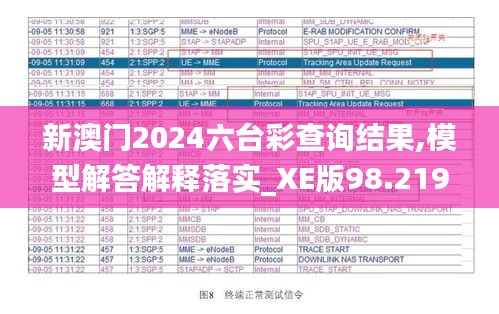 新澳门2024六台彩查询结果,模型解答解释落实_XE版98.219-1