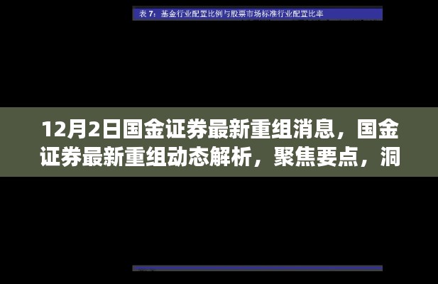 国金证券重组动态解析，聚焦未来走向的最新消息与洞察