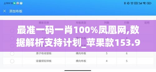 最准一码一肖100%凤凰网,数据解析支持计划_苹果款153.912-3