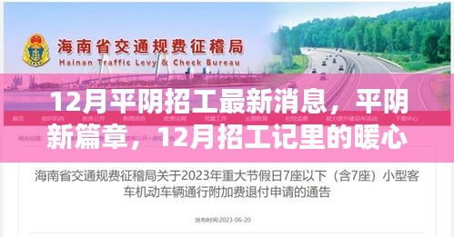 平阴最新招工动态，暖心故事在冬季招工记中揭晓