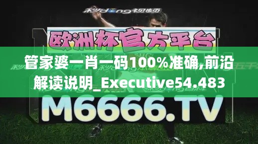 管家婆一肖一码100%准确,前沿解读说明_Executive54.483