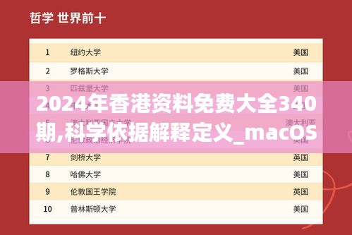 2024年香港资料免费大全340期,科学依据解释定义_macOS63.970-5