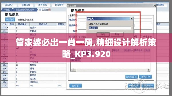 管家婆必出一肖一码,精细设计解析策略_KP3.920