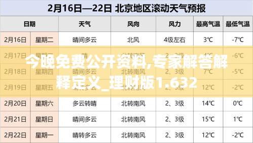 今晚免费公开资料,专家解答解释定义_理财版1.632