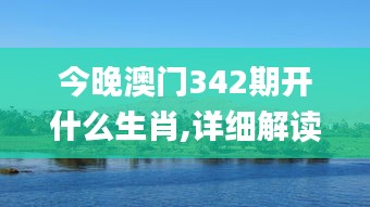 今晚澳门342期开什么生肖,详细解读解释落实_桌面款3.915