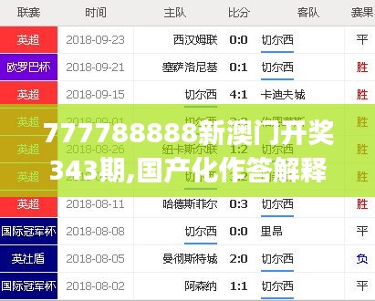 777788888新澳门开奖343期,国产化作答解释落实_战斗版2.630