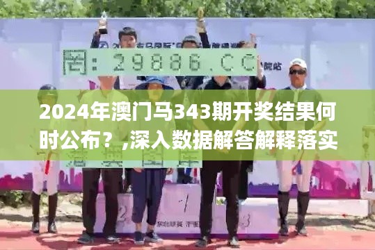 2024年澳门马343期开奖结果何时公布？,深入数据解答解释落实_专业款8.395