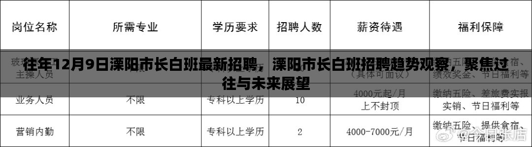 溧阳市长白班招聘趋势观察与未来展望，历年招聘回顾及展望新动向