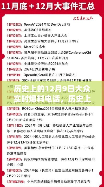 历史上的12月9日，大众实时爆料电话的演变与影响