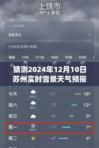 苏州实时雪景天气预报，雪舞未来，预见学习之力