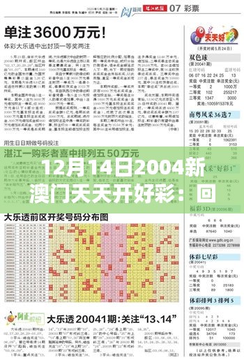 12月14日2004新澳门天天开好彩：回顾历史性的好彩日