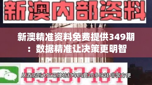 新澳精准资料免费提供349期：数据精准让决策更明智