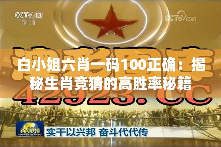 白小姐六肖一码100正确：揭秘生肖竞猜的高胜率秘籍