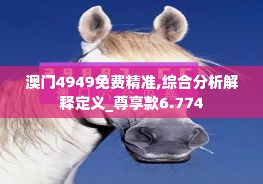 澳门4949免费精准,综合分析解释定义_尊享款6.774