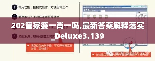 202管家婆一肖一吗,最新答案解释落实_Deluxe3.139