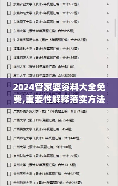 2024管家婆资料大全免费,重要性解释落实方法_FT8.263