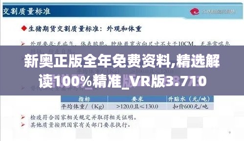 新奥正版全年免费资料,精选解读100%精准_VR版3.710