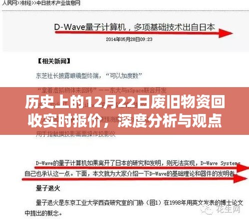 历史上的废旧物资回收实时报价深度分析与观点阐述，聚焦12月22日数据解读