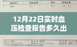 12月22日实时血压检查结果出炉时间