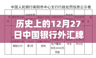 中行历史外汇牌价表，实时更新至12月27日