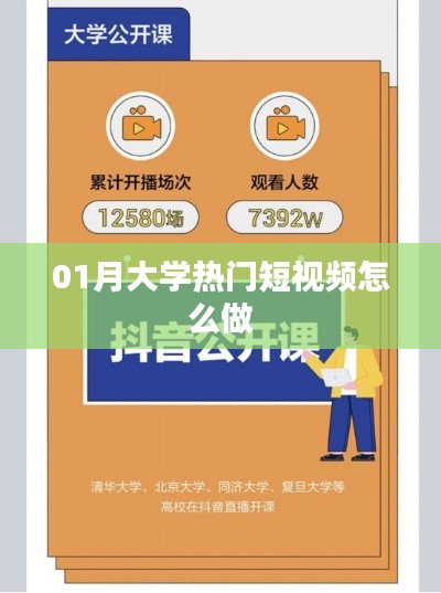 大学热门短视频制作攻略，创意与实操技巧