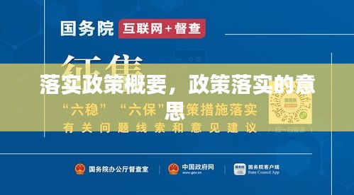 落实政策概要，政策落实的意思 