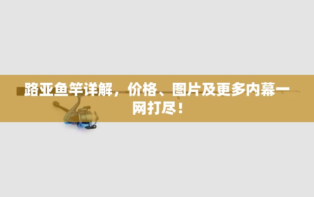 路亚鱼竿详解，价格、图片及更多内幕一网打尽！