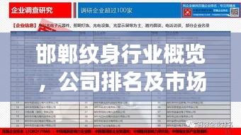 邯郸纹身行业概览，公司排名及市场趋势解析