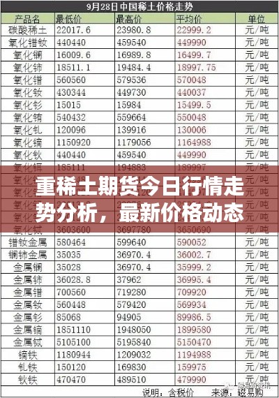 重稀土期货今日行情走势分析，最新价格动态揭秘