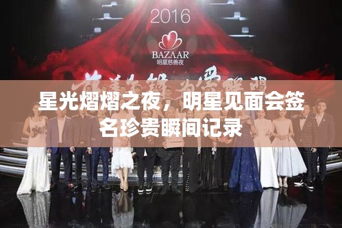 星光熠熠之夜，明星见面会签名珍贵瞬间记录