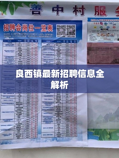 良西镇最新招聘信息全解析