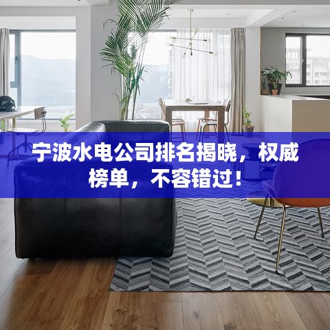 宁波水电公司排名揭晓，权威榜单，不容错过！