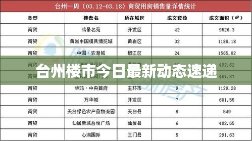 台州楼市今日最新动态速递